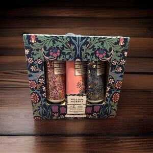 WILLIAM MORRIS AT HOME White Iris & Amber Three Hand Creams 1 Oz Each Vegan New